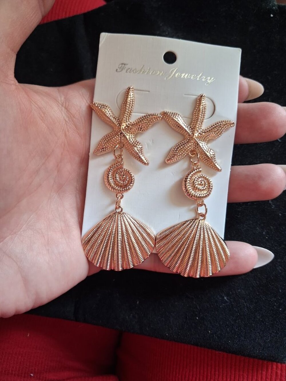 Beach inspired dangle earrings